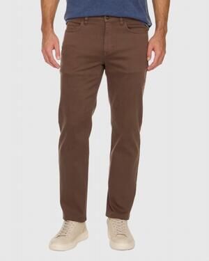NEW FLAGS & ANTHEM louisville 5-pocket straight fit pants in mocha